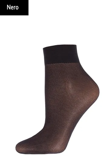 RN-03 Женские носки с имитацией сетки TM GIULIA  (nero)