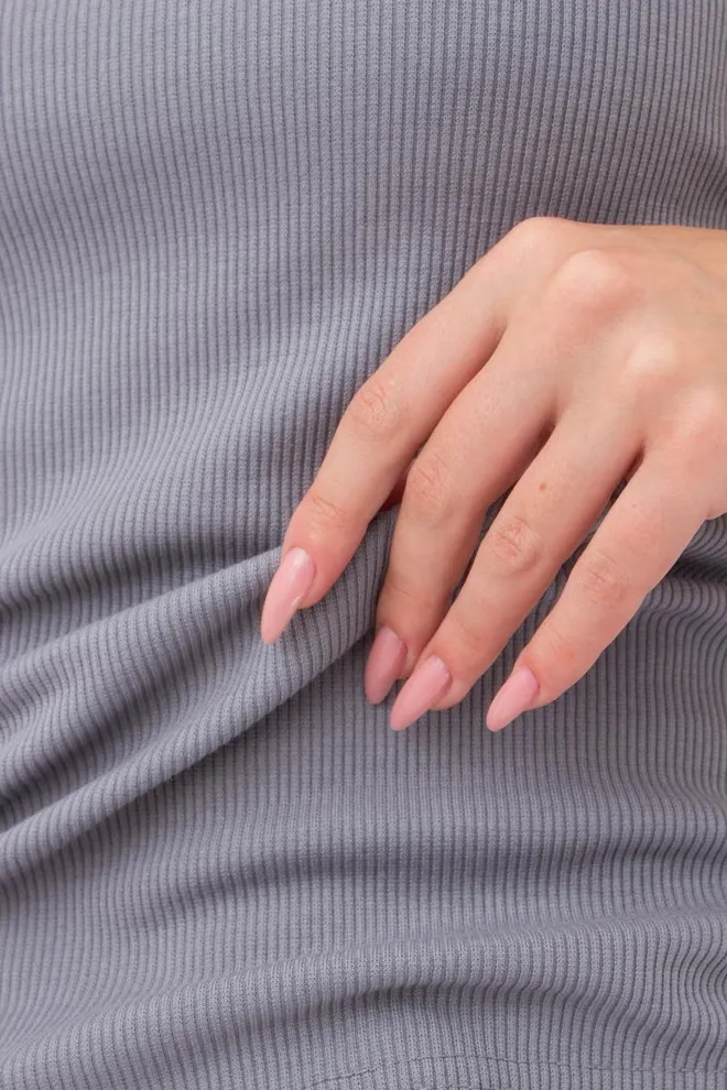 Майка женская в рубчик на широких бретелях Rib casual 3811/010 Giulia (grey)