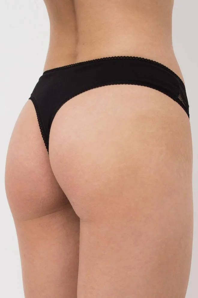 Кружевные трусики стринги Rosa 2102/35 Giulia (black)