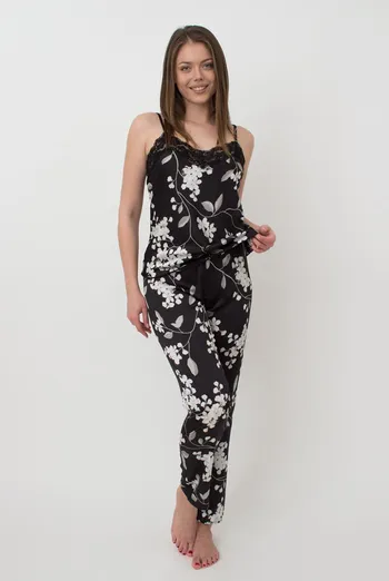 Пижама женская майка и штаны Sakura 5003/051 Giulia (black)