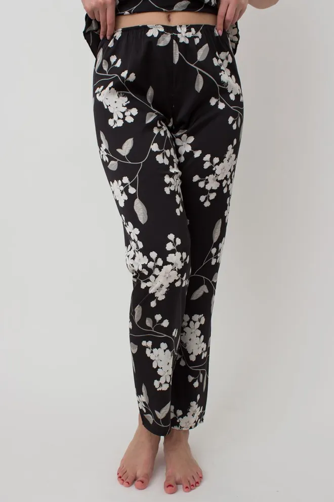 Пижама женская майка и штаны Sakura 5003/051 Giulia (black)