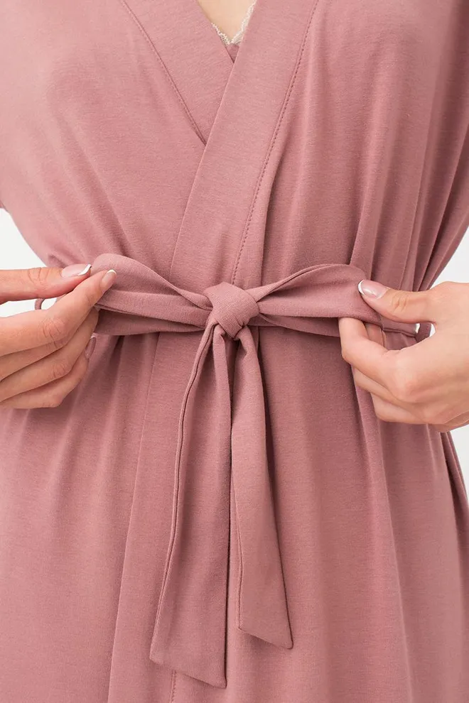 Халат женский на запа́х Sand Storm 7325/031 Giulia (sand rose)