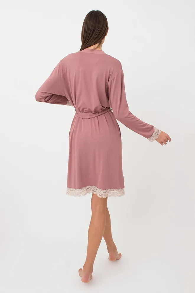 Халат женский на запа́х Sand Storm 7325/031 Giulia (sand rose)