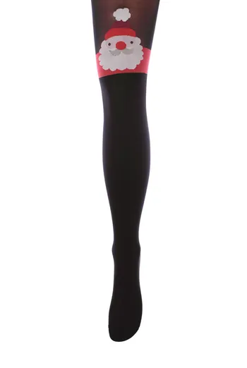 SANTA CLAUS Тематические фантазийные колготки TM GIULIA  (nero)