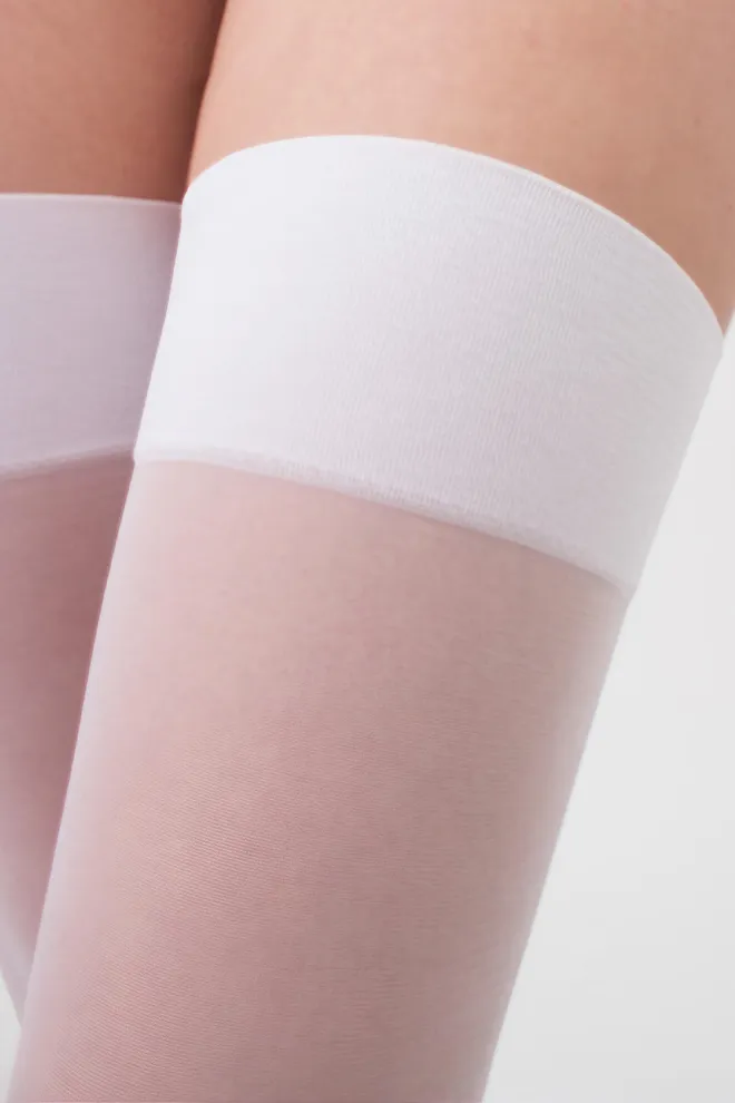 Чулки под пояс Segreto 20 den Giulia (bianco)