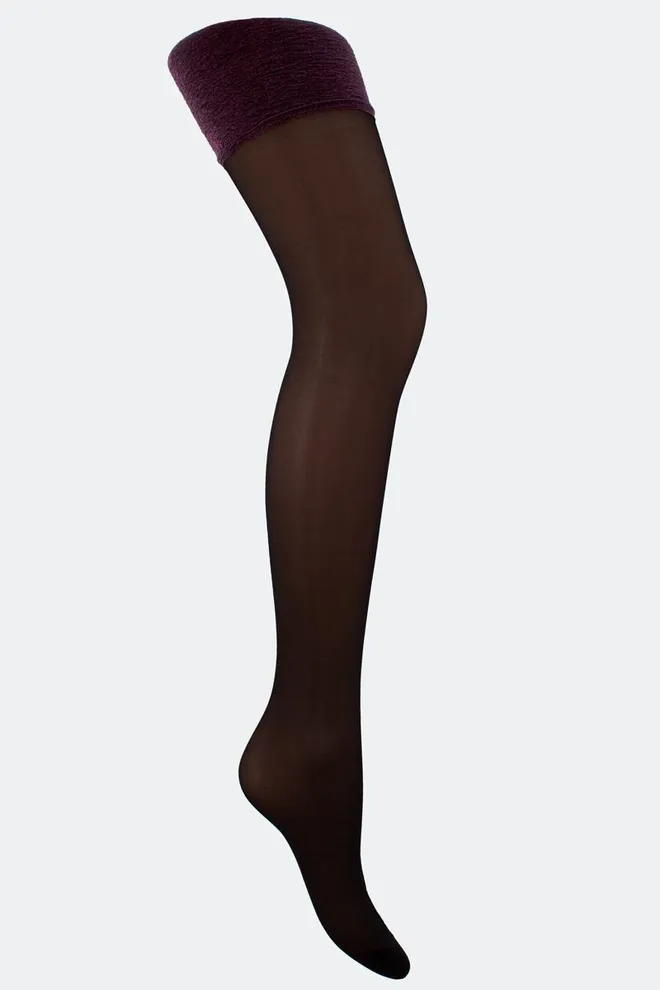 Чулки под пояс с люрексом Segreto shiny 20 den Giulia (shiny pink metallic)