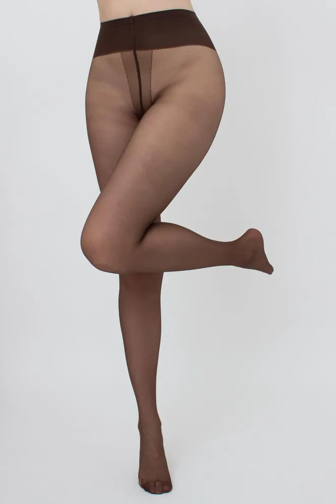 Классические колготки с заниженной талией Sensi VB 20 den Giulia (cappuccino), коричневый