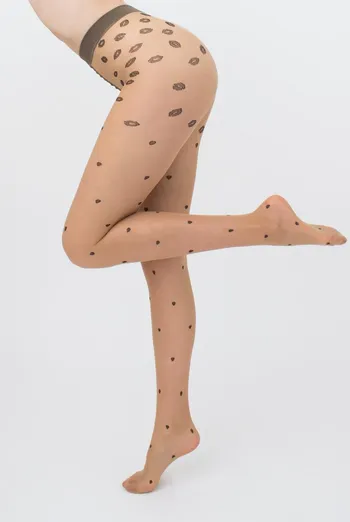 Колготки с принтом Sensual 20 den model 2 Giulia (daino/nero) Колготки с принтом Sensual 20 den model 2 Giulia (daino/nero)