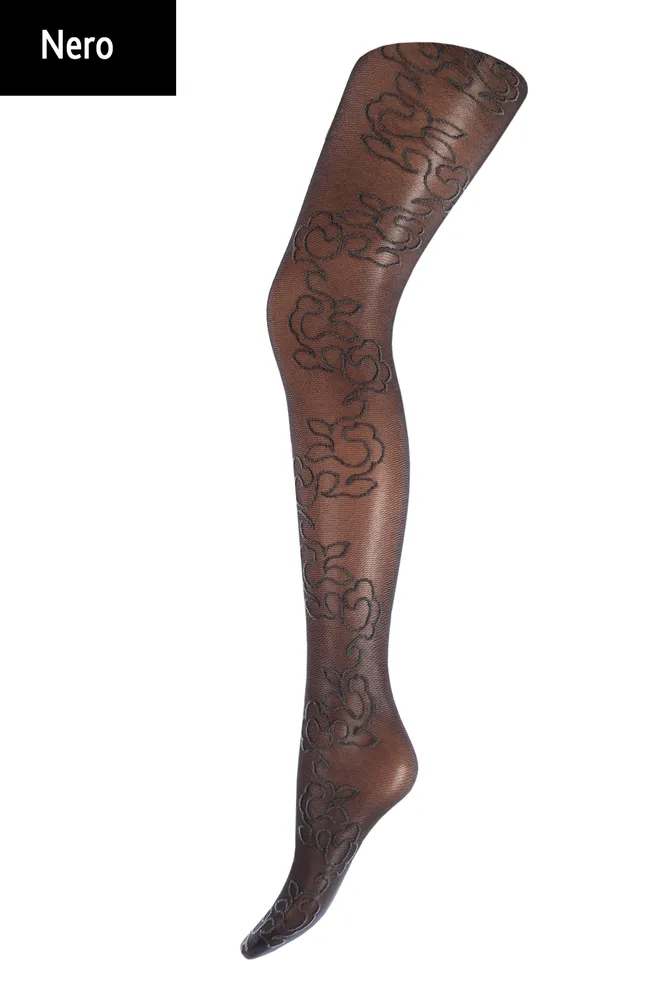SHARON 20 model 2 Колготки с рисунком TM GIULIA  (nero)