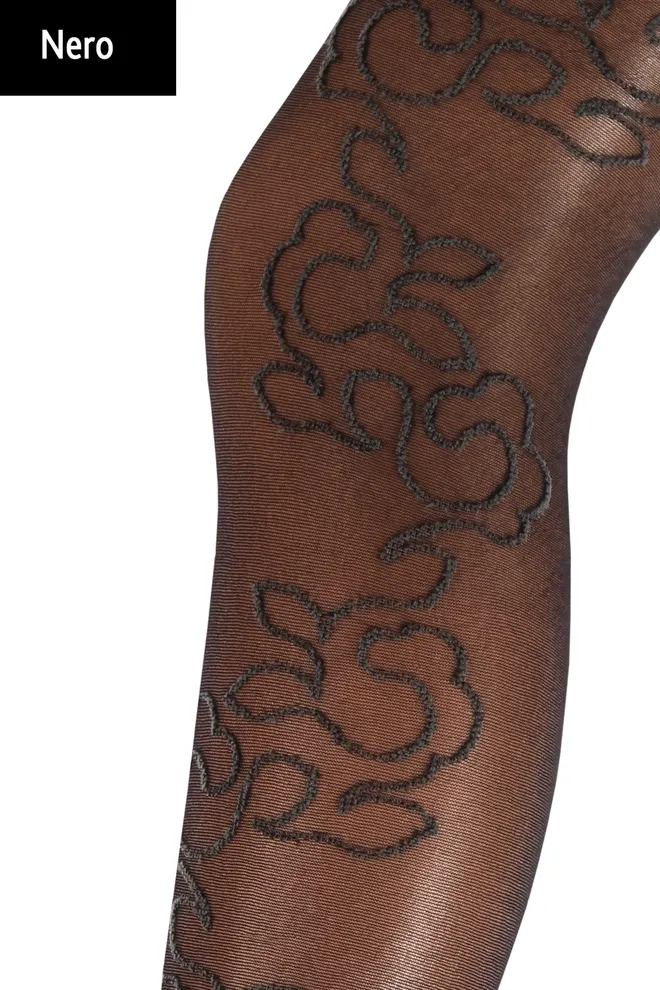SHARON 20 model 2 Колготки с рисунком TM GIULIA  (nero)