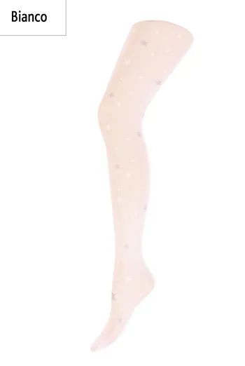 SHEILA 40 model 5 Детские колготки с рисунком TM GIULIA (bianco) SHEILA 40 model 5 Детские колготки с рисунком TM GIULIA (bianco)