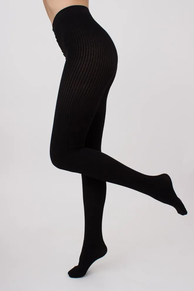 Колготки теплые с узором Shell 150 den model 1 Giulia (black)