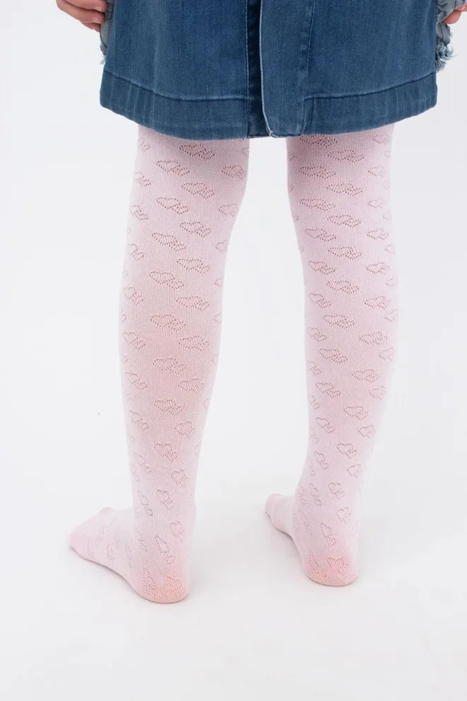 Детские колготки с сердечками SINDI (4) Giulia (pearl), розовый