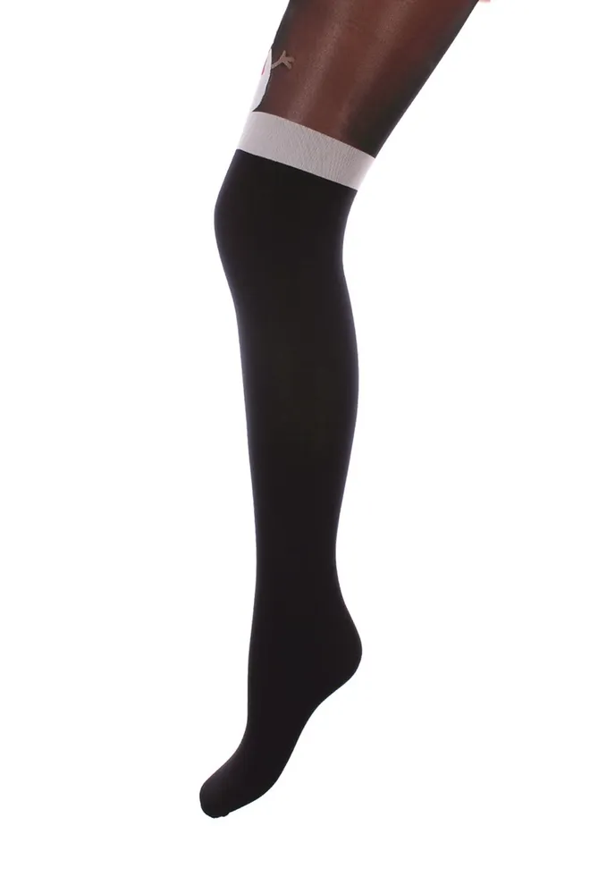 SNOWMAN Тематические фантазийные колготки TM GIULIA  (nero)