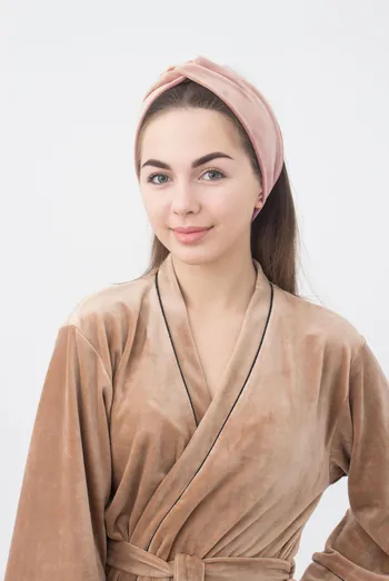 Повязка на голову Soft winter Giulia (powder) Повязка на голову Soft winter Giulia (powder)