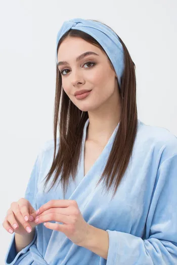 Повязка на голову Soft winter Giulia (blue) Повязка на голову Soft winter Giulia (blue)