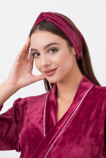 Повязка на голову Soft winter Giulia (burgundi) Повязка на голову Soft winter Giulia (burgundi)