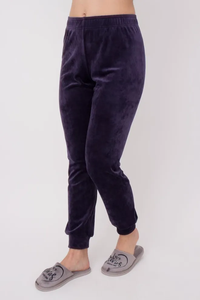 Штаны женские теплые SOFT WINTER 4308/080 Giulia (eggplant), фиолетовый