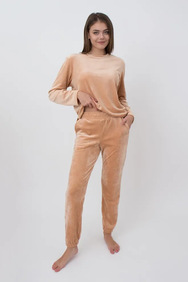 Штаны женские теплые SOFT WINTER 4312/080 Giulia (latte), бежевый