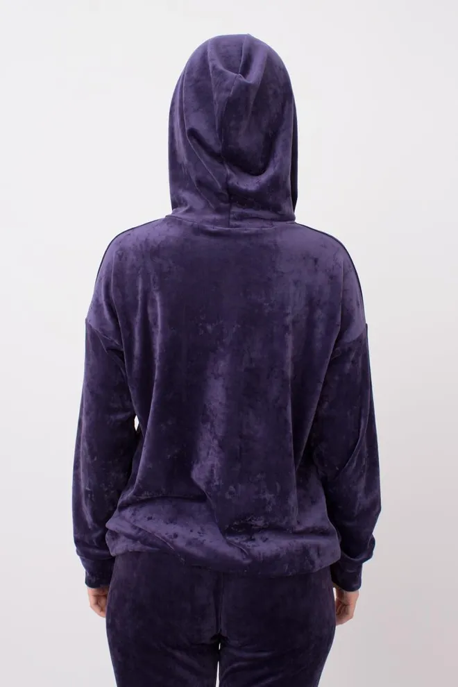 Свитшот с капюшоном женский Soft winter 4404/080 Giulia (eggplant)