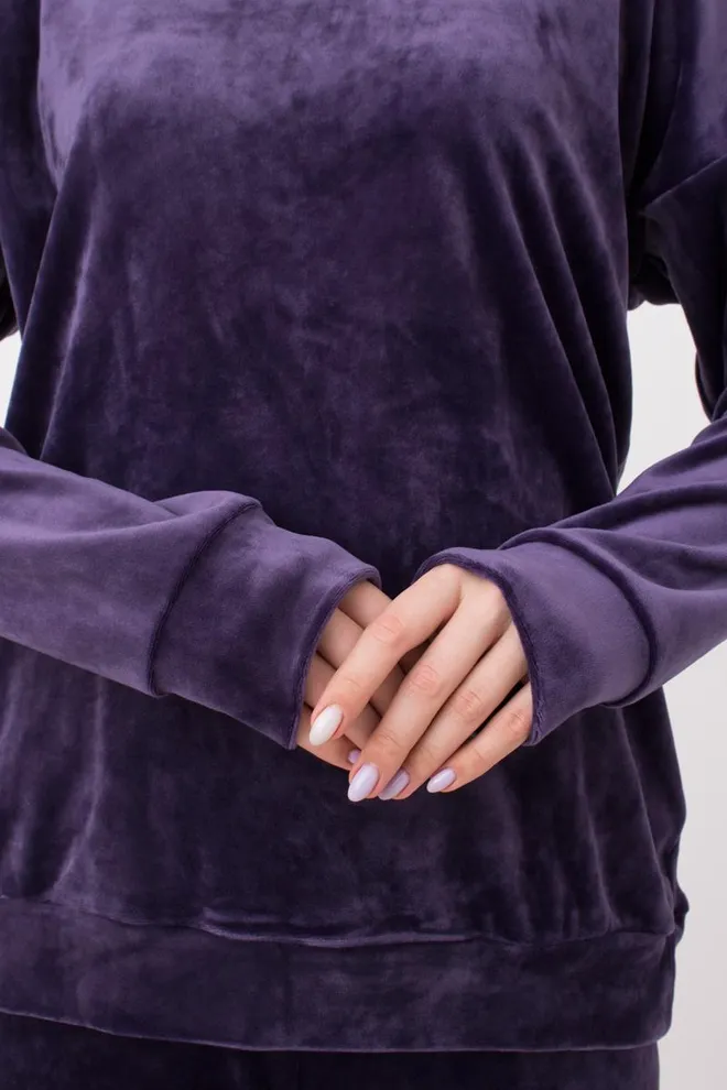Свитшот женский SOFT WINTER 4405/080 Giulia (eggplant), фиолетовый