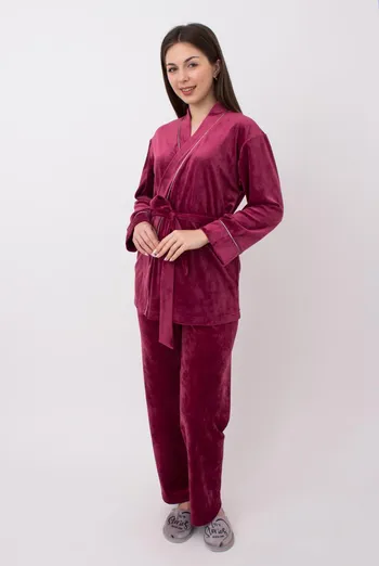 Жакет женский с поясом Soft winter 4501/080 Giulia (burgundi) Жакет женский с поясом Soft winter 4501/080 Giulia (burgundi)