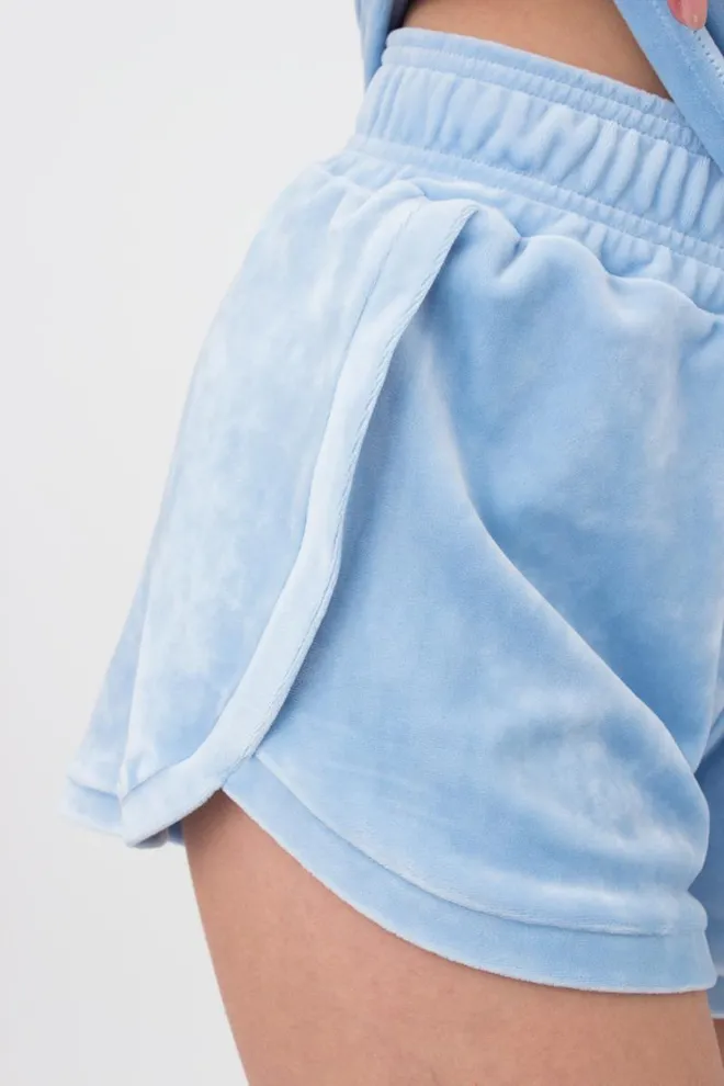 Пижама женская теплая с шортами Soft winter 6026/081 Giulia (blue)