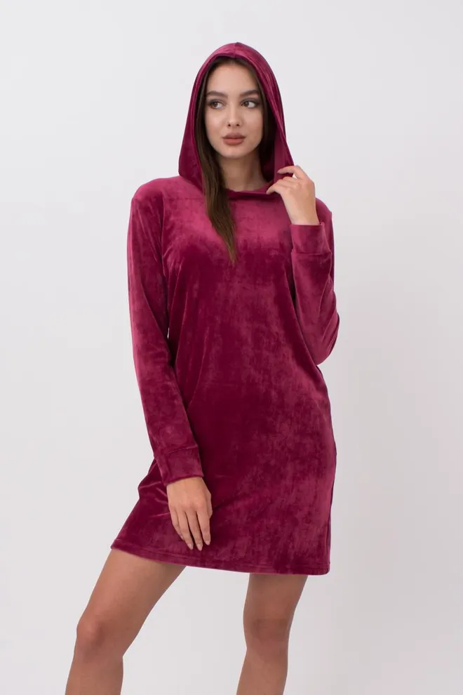 Теплая женская туника SOFT WINTER 8311/080 Giulia (burgundi), бордовый