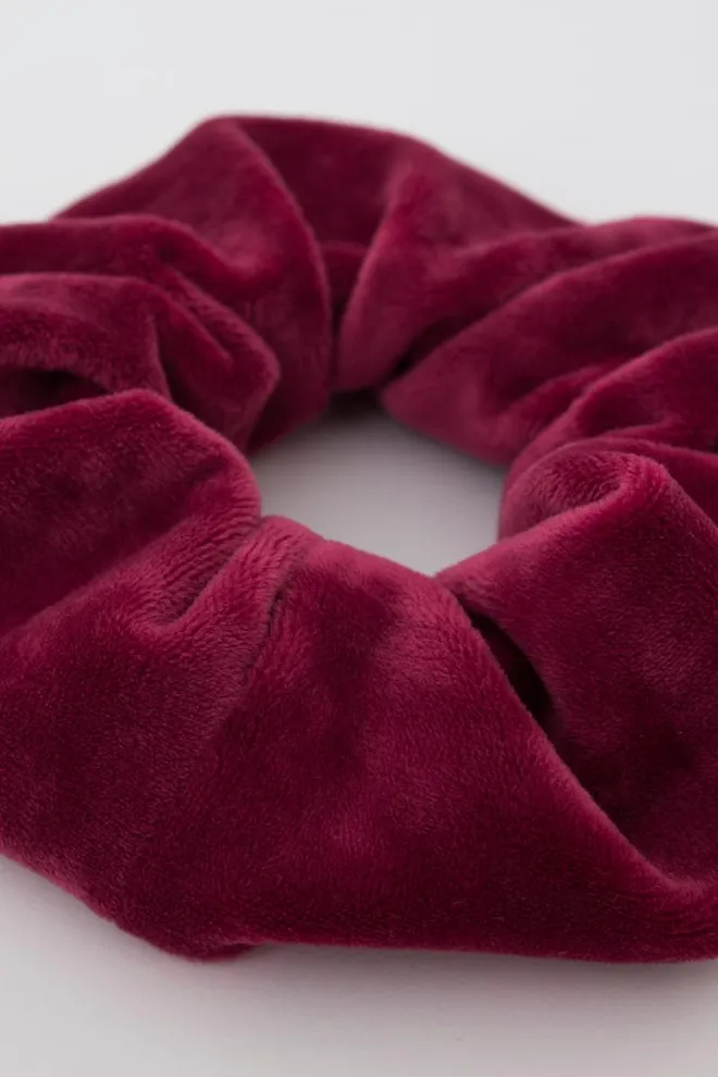 Резинка для волосся Soft winter elastik Giulia (burgundi)