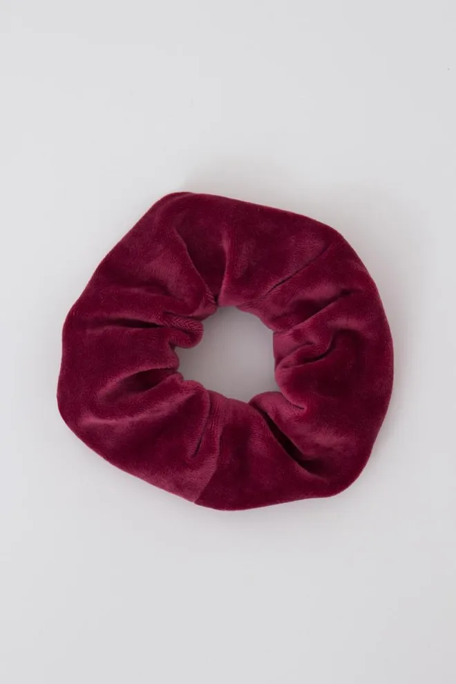Резинка для волосся Soft winter elastik Giulia (burgundi)
