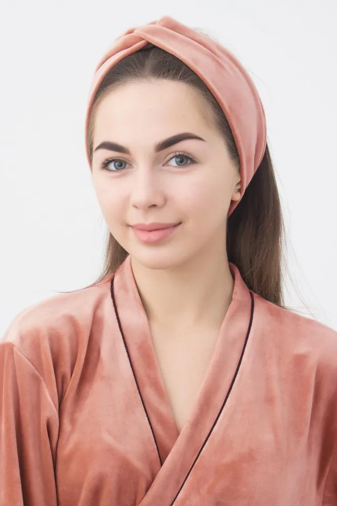 Пов'язка на голову Soft winter Giulia (coral)