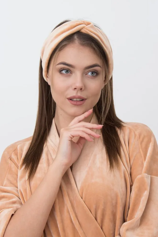 Пов'язка на голову Soft winter Giulia (latte)