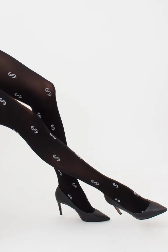 Колготки с рисунком Splash 70 den model 1 Giulia (nero/bianco)