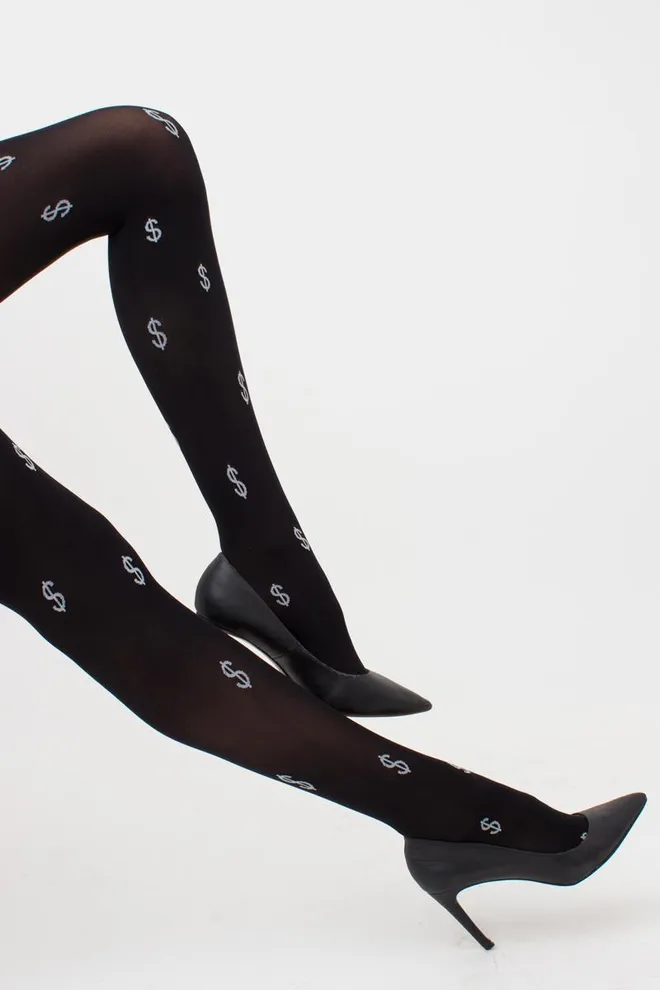 Колготки с рисунком Splash 70 den model 1 Giulia (nero/bianco)