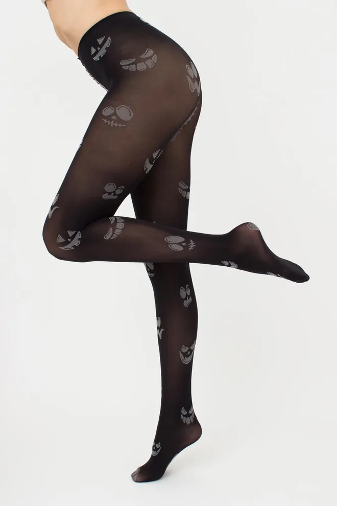 Фантазийные колготки с рисунком Splash 70 den model 10 Giulia (nero/steel), черный/серый