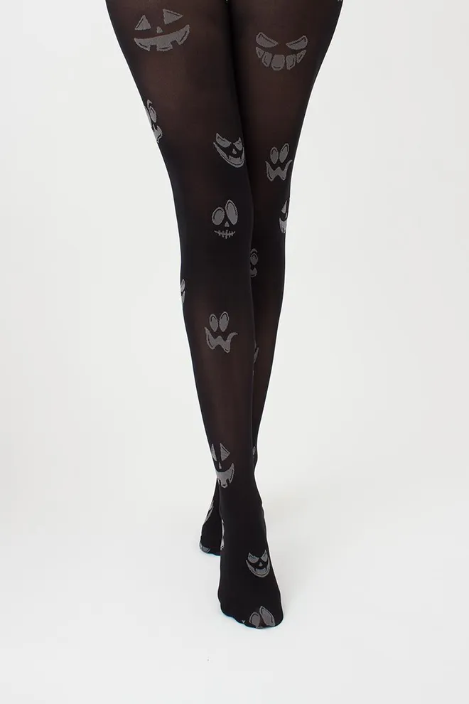 Фантазийные колготки с рисунком Splash 70 den model 10 Giulia (nero/steel), черный/серый