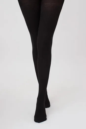 Колготки теплые с узором Split 180 den model 4 Giulia (pirate black)