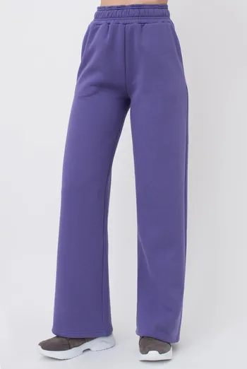 Широкие штаны на флисе SPORT STYLE 4323/170 Giulia (plum), фиолетовый