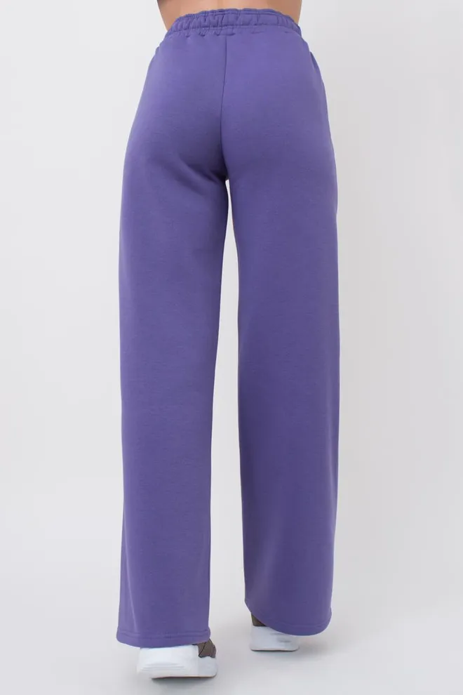 Широкие штаны на флисе SPORT STYLE 4323/170 Giulia (plum), фиолетовый