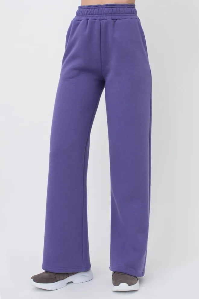 Широкие штаны на флисе SPORT STYLE 4323/170 Giulia (plum), фиолетовый