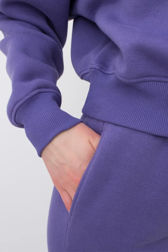 Свитшот на молнии укороченный SPORT STYLE 4416/170 Giulia (plum), фиолетовый