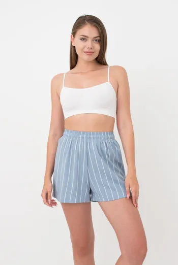 Женские хлопковые шорты Spring flowers 4212/040 Giulia (blue/stripe) Женские хлопковые шорты Spring flowers 4212/040 Giulia (blue/stripe)