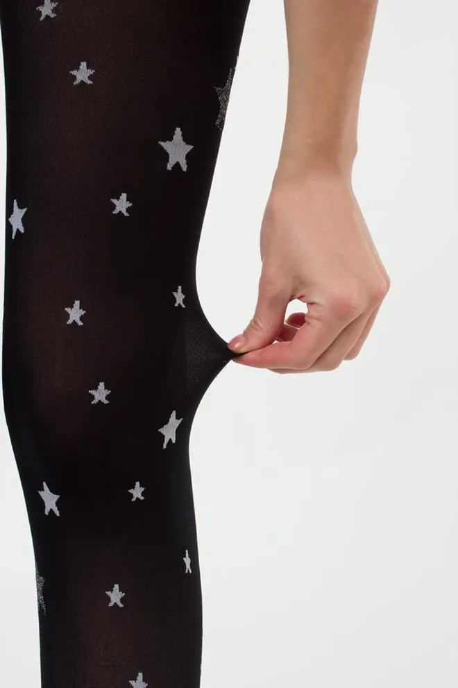 Колготки с люрексом и надписью Star Tights 60 den Giulia (black)