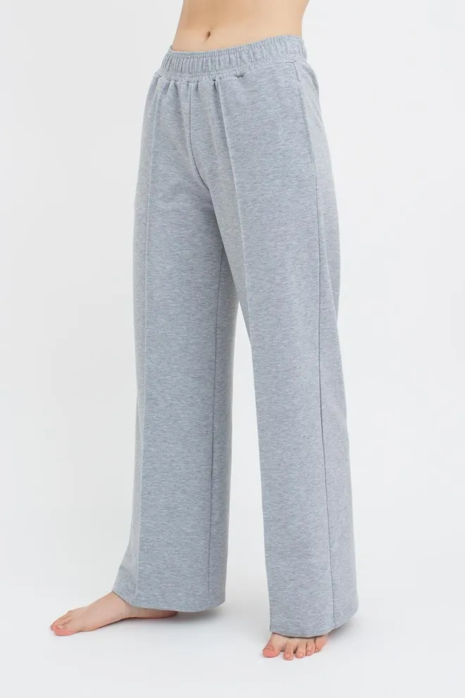 Спортивные штаны широкие STREET STYLE 4306/180 Giulia (light grey melange), серый