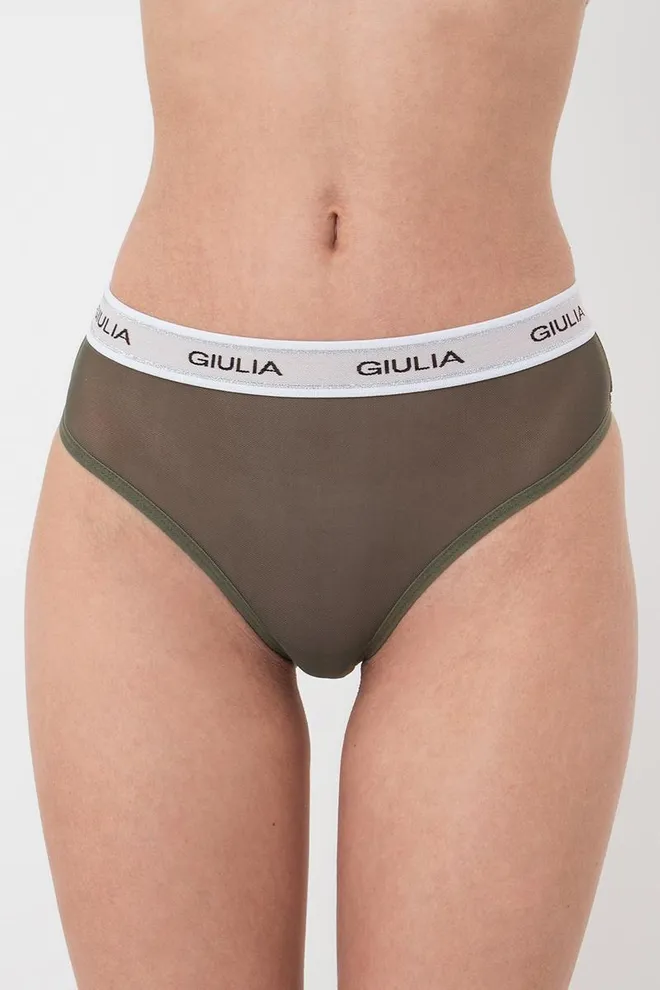 Женские трусы стринги в сетку на резинке String Briefs Net 2101/40 Giulia (khaki)