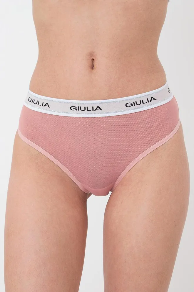 Женские трусы стринги в сетку на резинке String Briefs Net 2101/40 Giulia (powder)