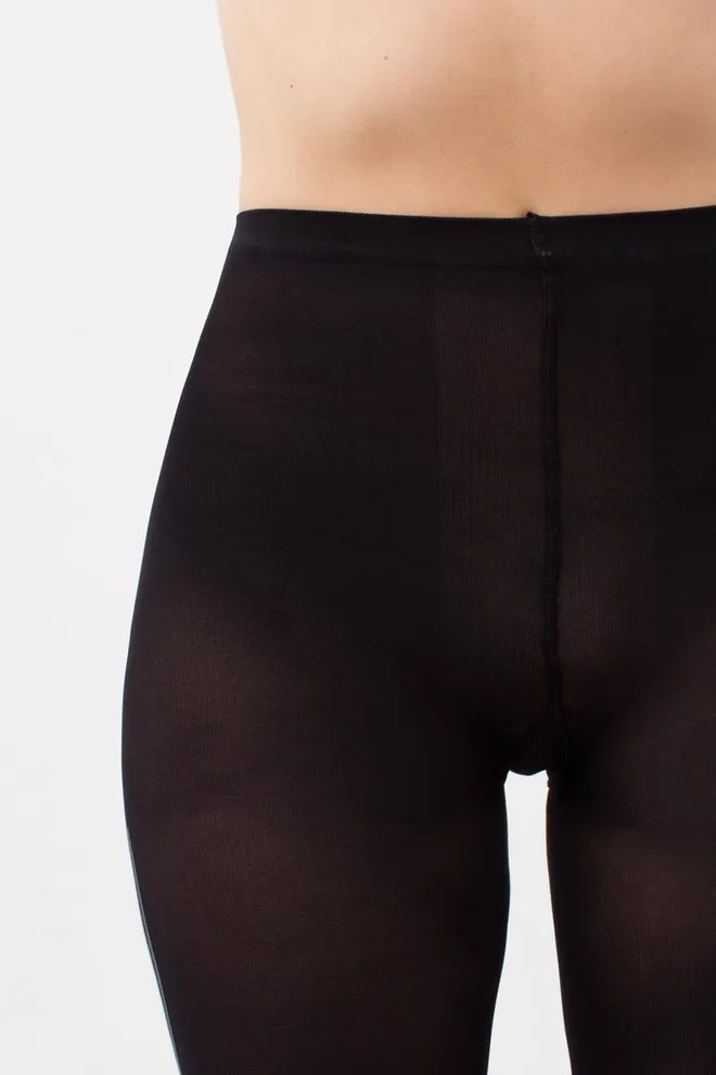 Колготки с вертикальными полосами Stripe 70 den model 2 Giulia (nero/grey)