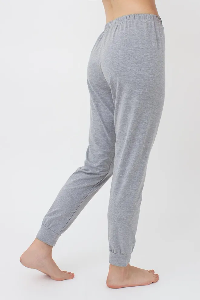 Хлопковые брюки на манжетах Strong 4316/010 Giulia (grey melange)