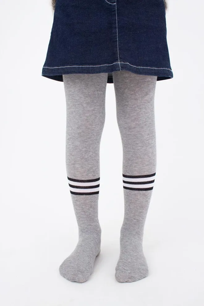 Детские колготки с рисунком Super girl D091 Giulia (light grey melange)