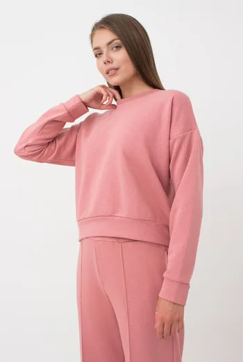 Женский свитшот из хлопка SWEATSHIRT SPORT 4408/160 Giulia (french rose), розовый Женский свитшот из хлопка SWEATSHIRT SPORT 4408/160 Giulia (french rose), розовый